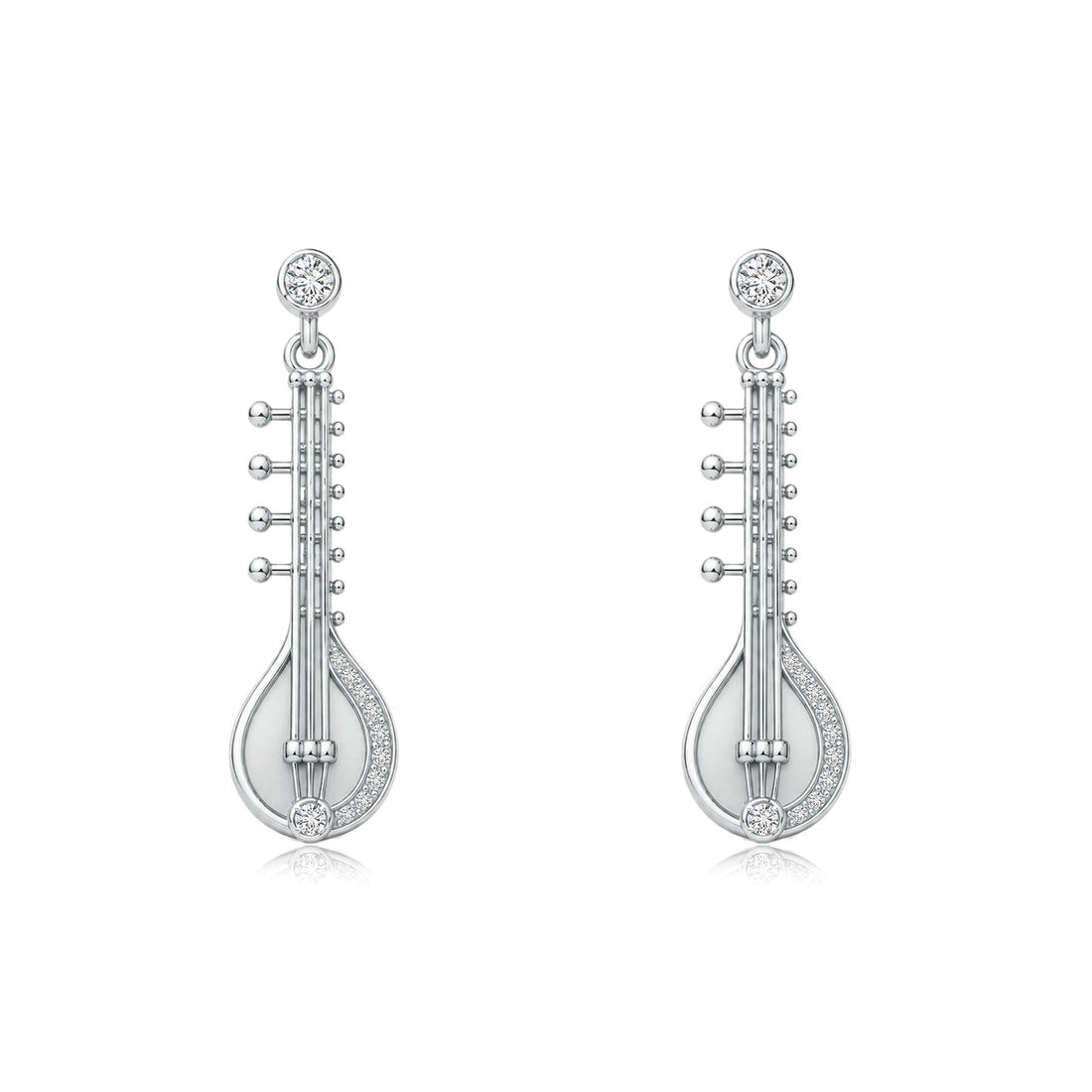 Taal Classical Sitar Diamond Earrings