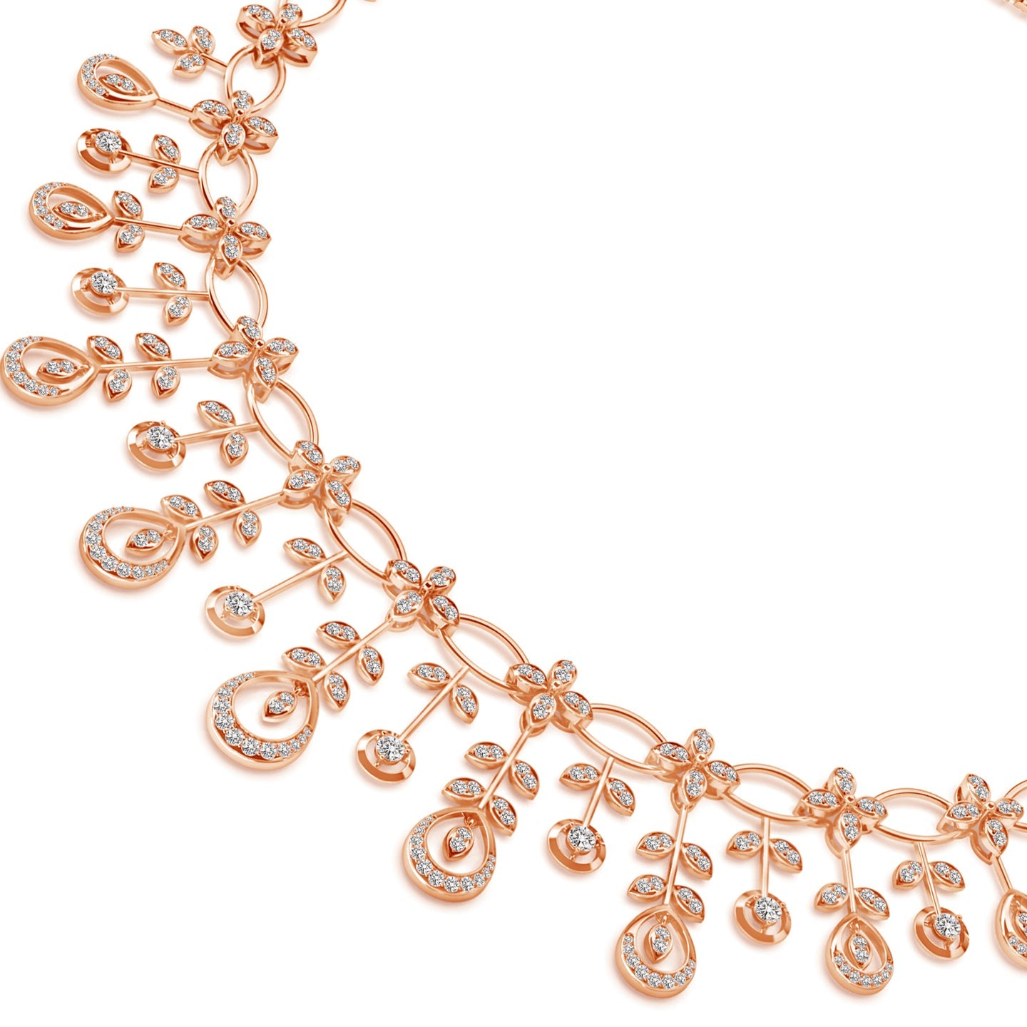 Lab Grown Diamond Sparkling Dewdrop Necklace