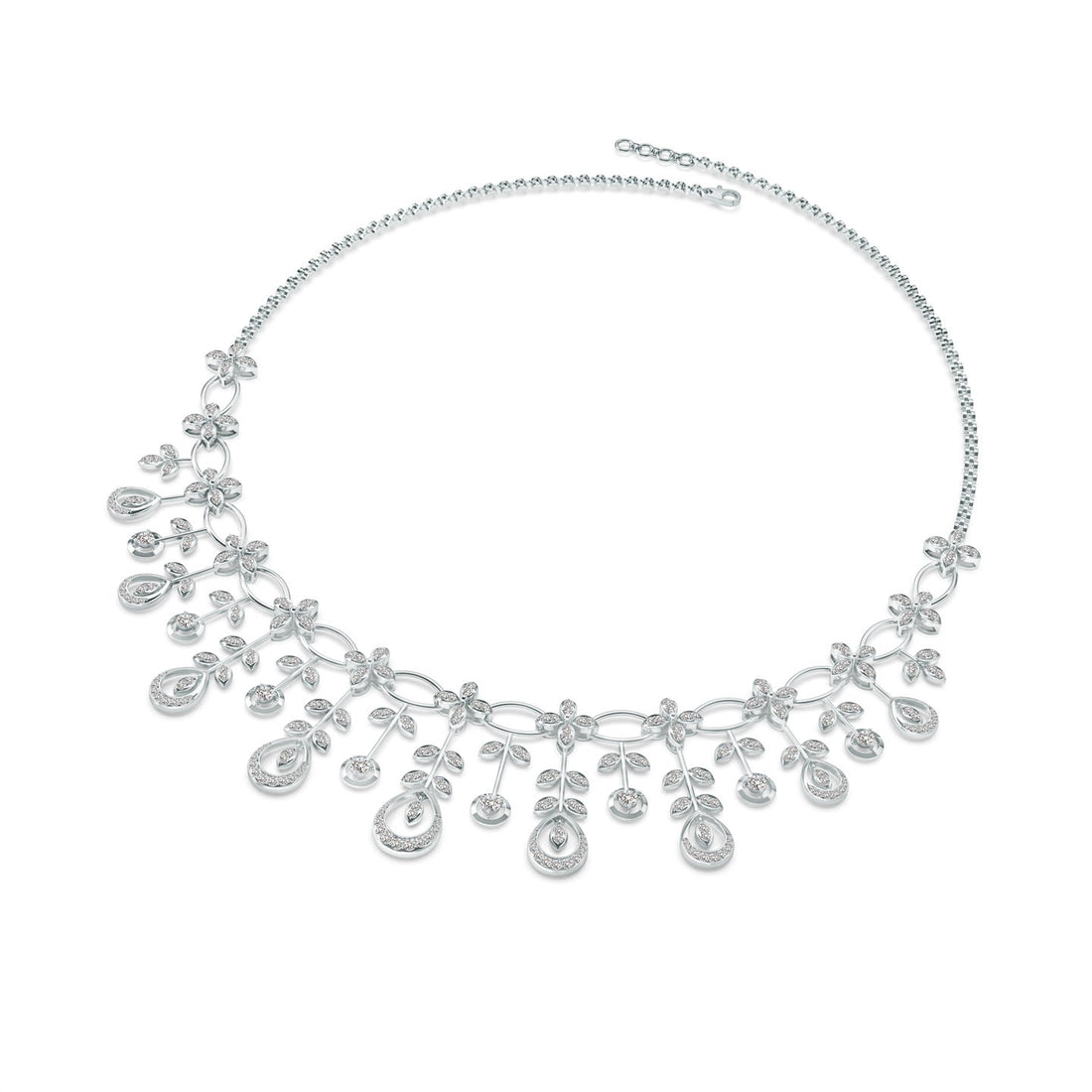 Lab Grown Diamond Sparkling Dewdrop Necklace