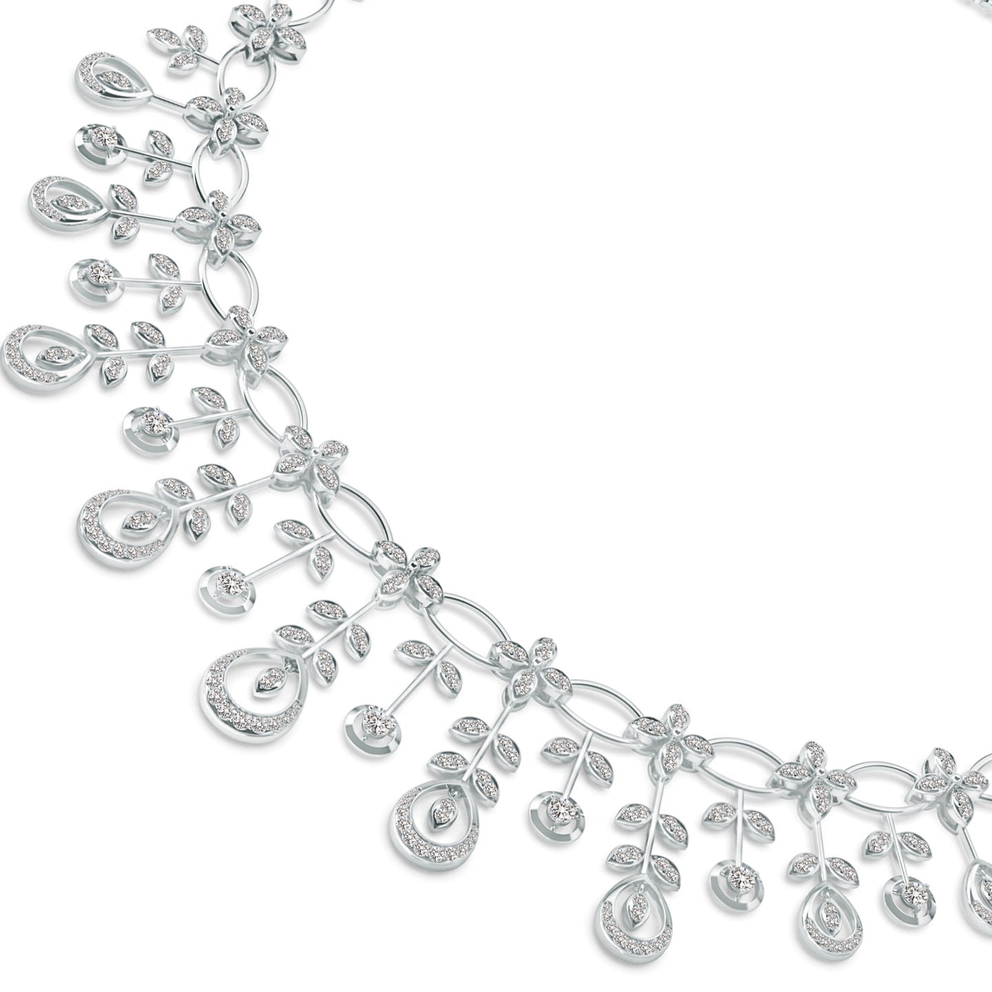 Lab Grown Diamond Sparkling Dewdrop Necklace