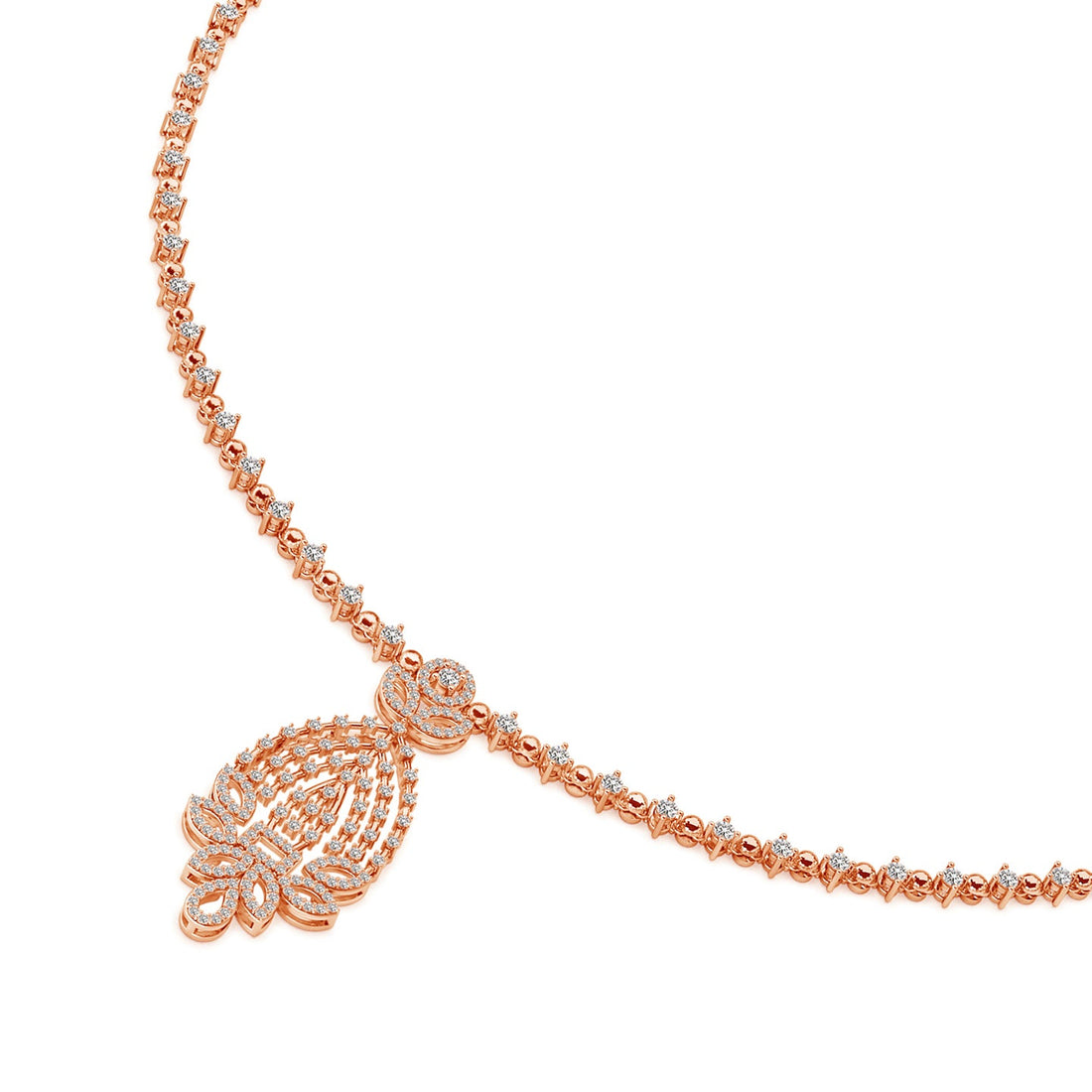 Gleam Grid Lab Grown Diamond Necklace
