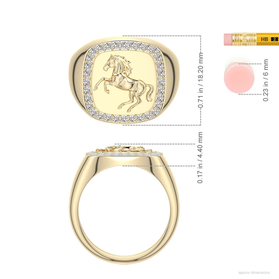 Equestria Stallion Signet Ring