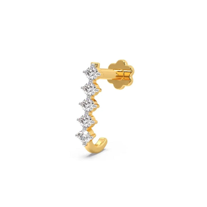 Celestial Diamond Ear Cuff Nose Pin
