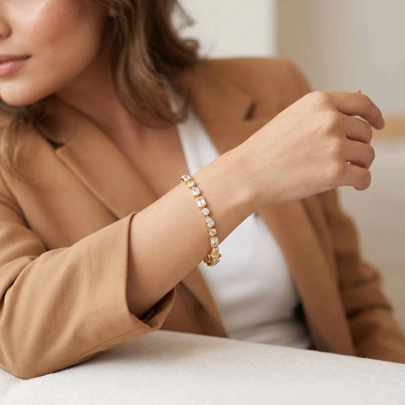 Lab Grown Diamond Multi-Shape Tennis Bracelet