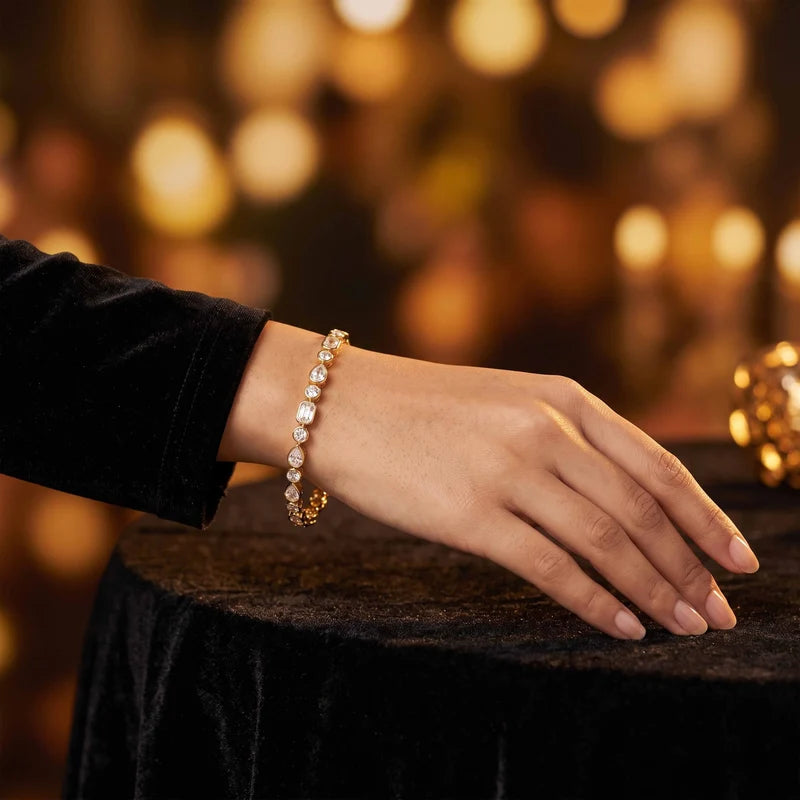 Lab Grown Diamond Multi-Shape Tennis Bracelet
