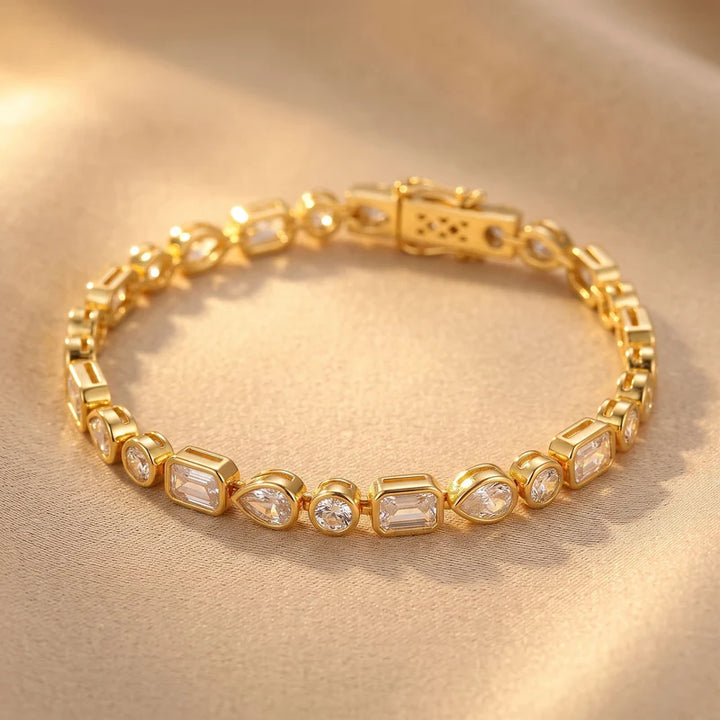 Lab Grown Diamond Multi-Shape Tennis Bracelet