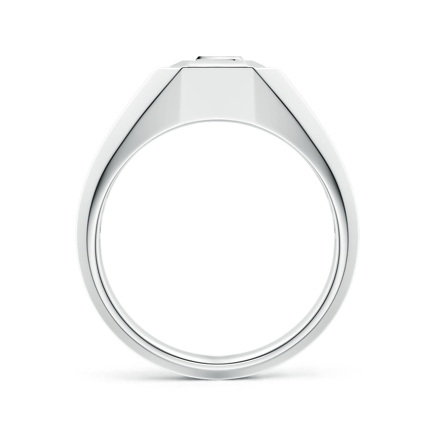 Men's Capital 'A' to 'Z' Alphabet Signet Ring