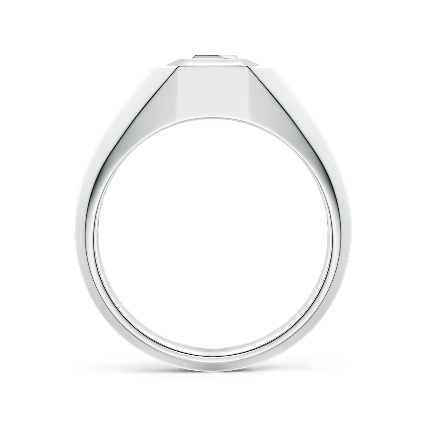 Men's Capital 'A' to 'Z' Alphabet Signet Ring