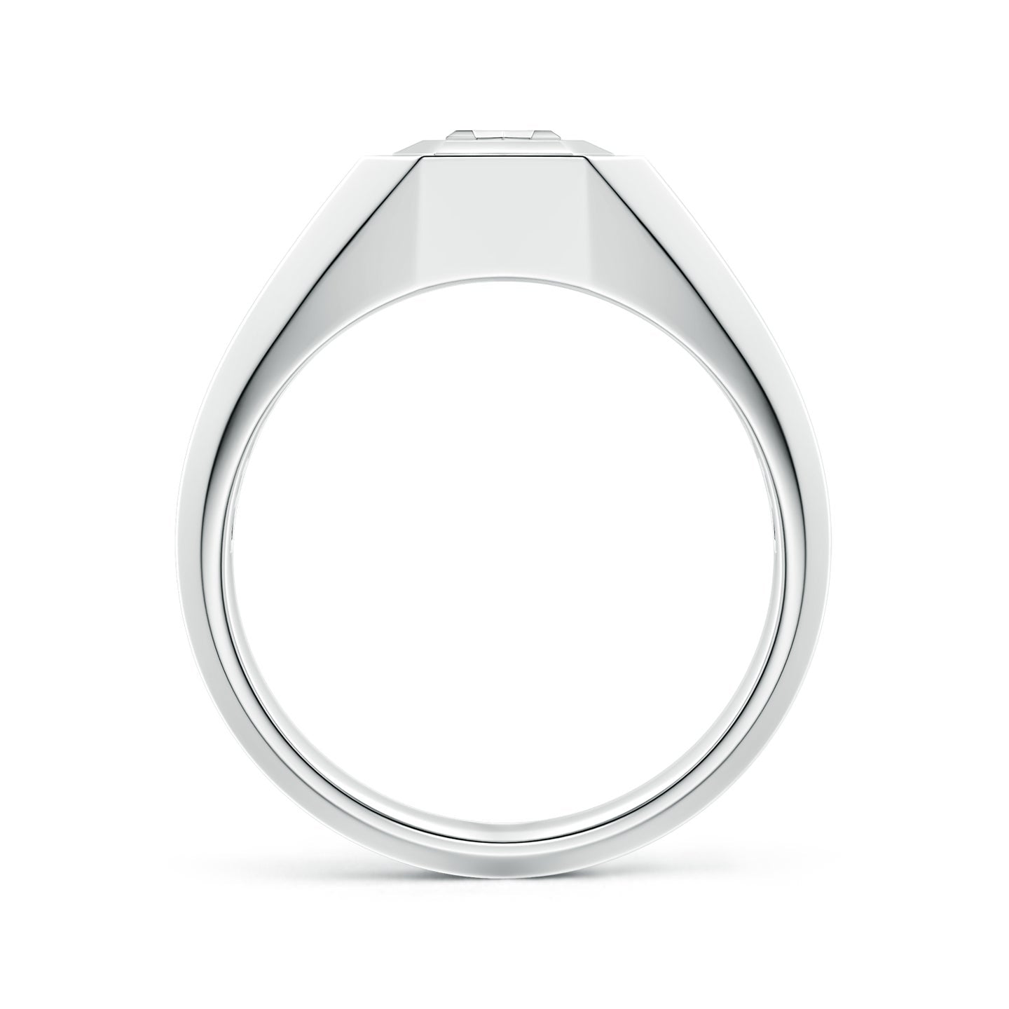 Men's Capital 'A' to 'Z' Alphabet Signet Ring
