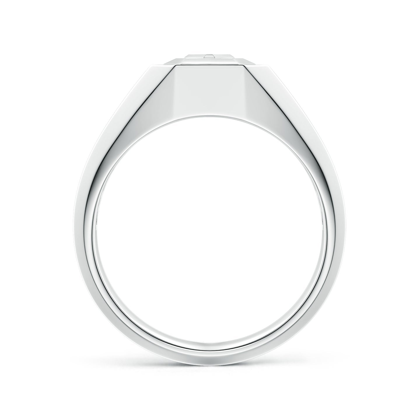 Men's Capital 'A' to 'Z' Alphabet Signet Ring