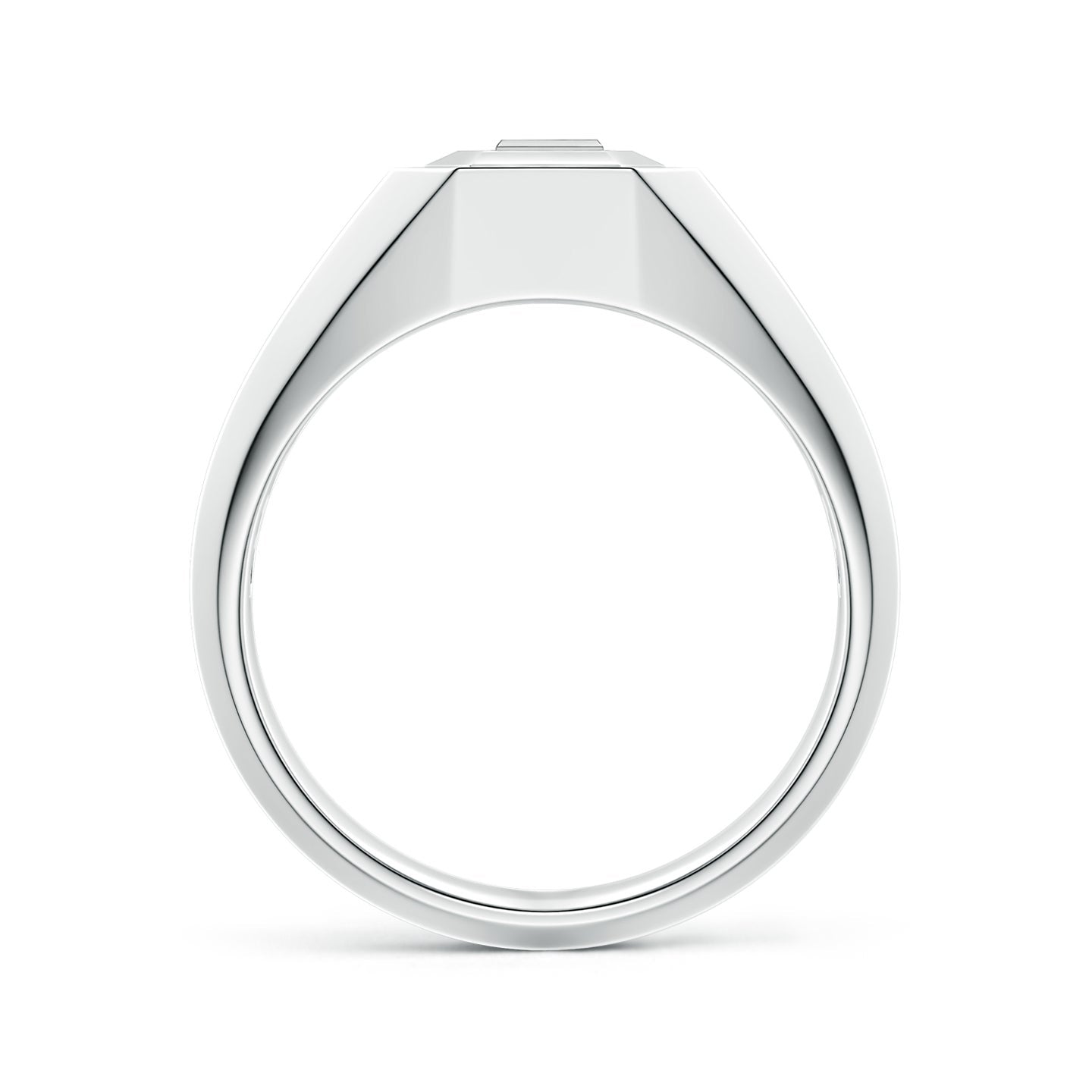 Men's Capital 'A' to 'Z' Alphabet Signet Ring