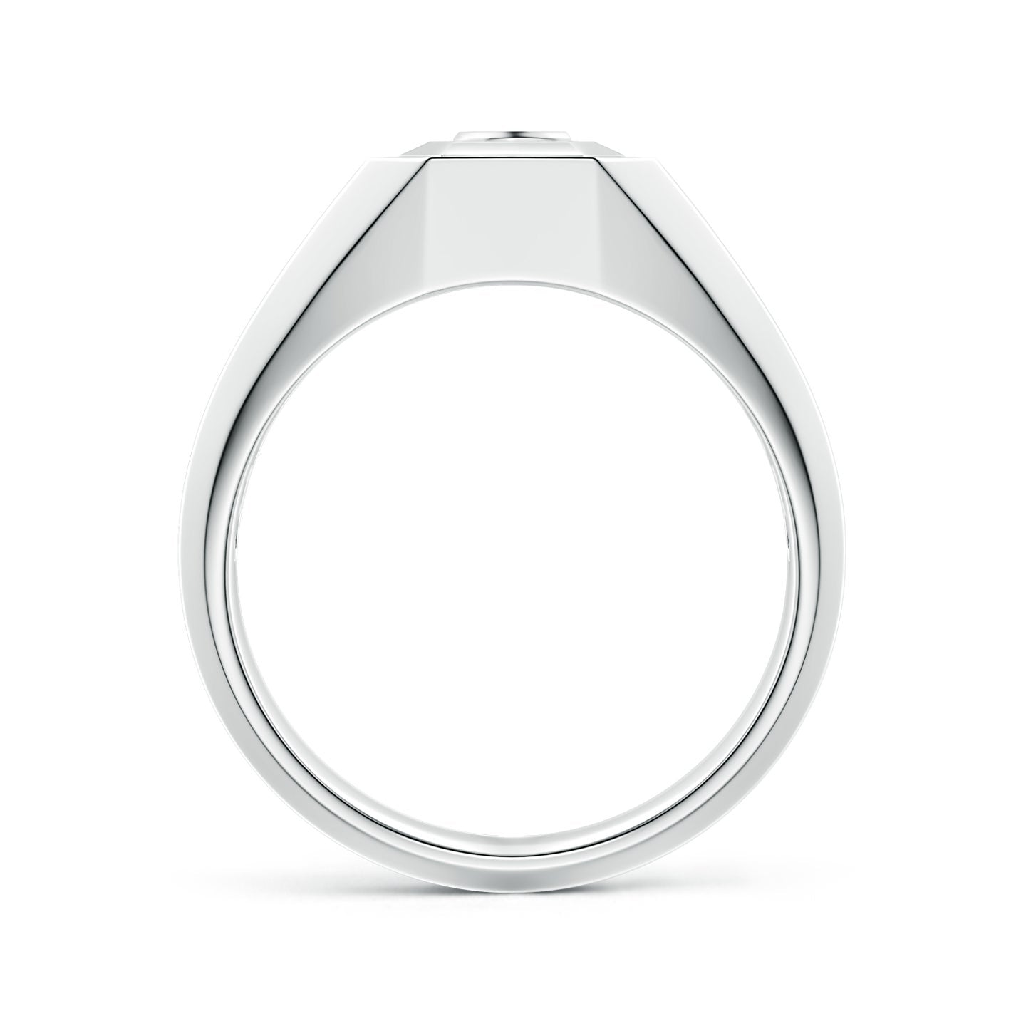 Men's Capital 'A' to 'Z' Alphabet Signet Ring