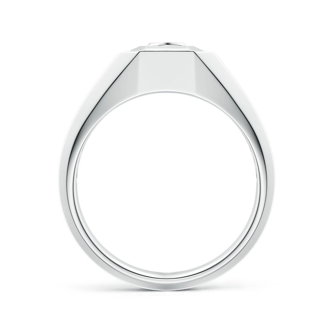 Men's Capital 'A' to 'Z' Alphabet Signet Ring