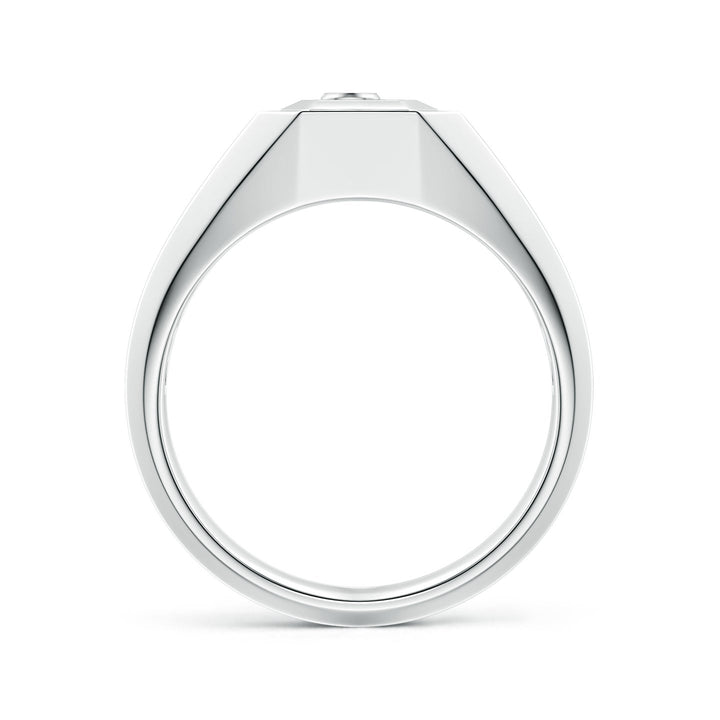 Men's Capital 'A' to 'Z' Alphabet Signet Ring