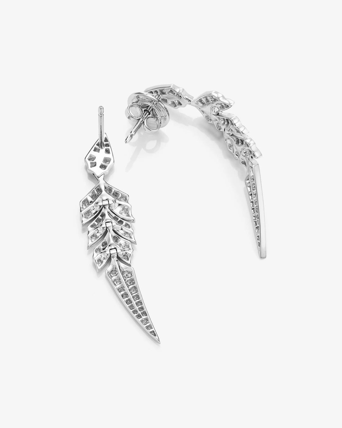 Elysian Plume Diamond Earrings