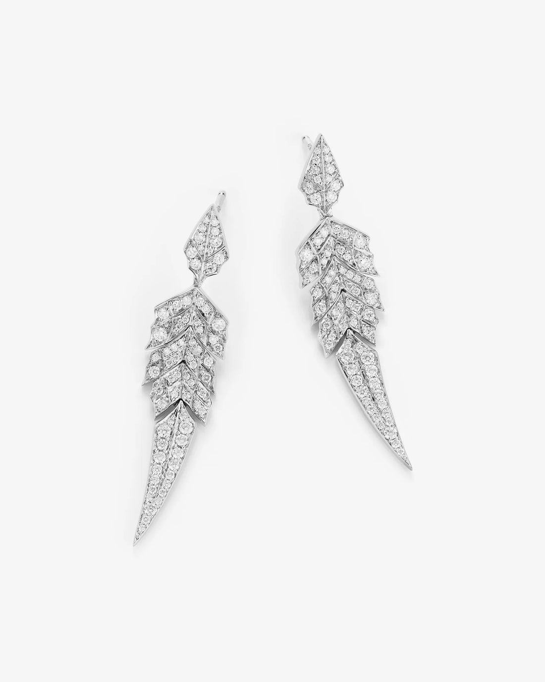 Elysian Plume Diamond Earrings