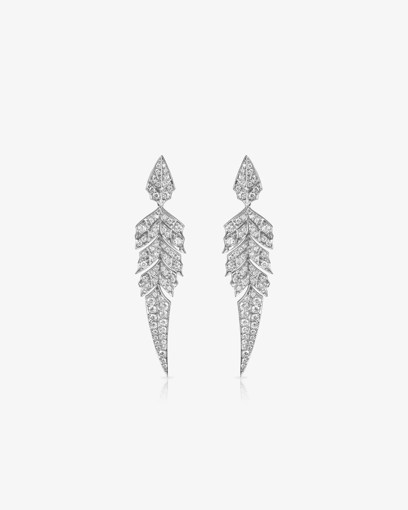 Elysian Plume Diamond Earrings