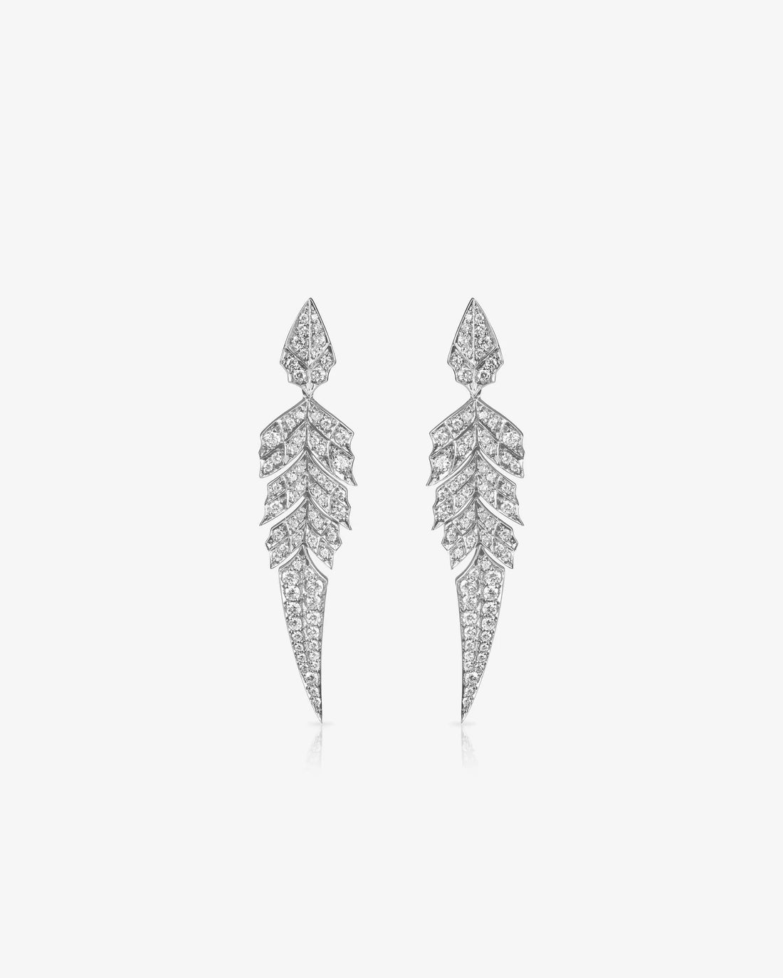 Elysian Plume Diamond Earrings
