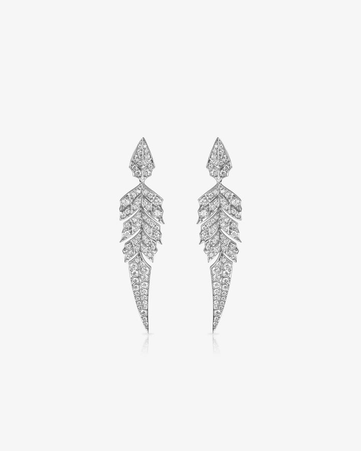 Elysian Plume Diamond Earrings