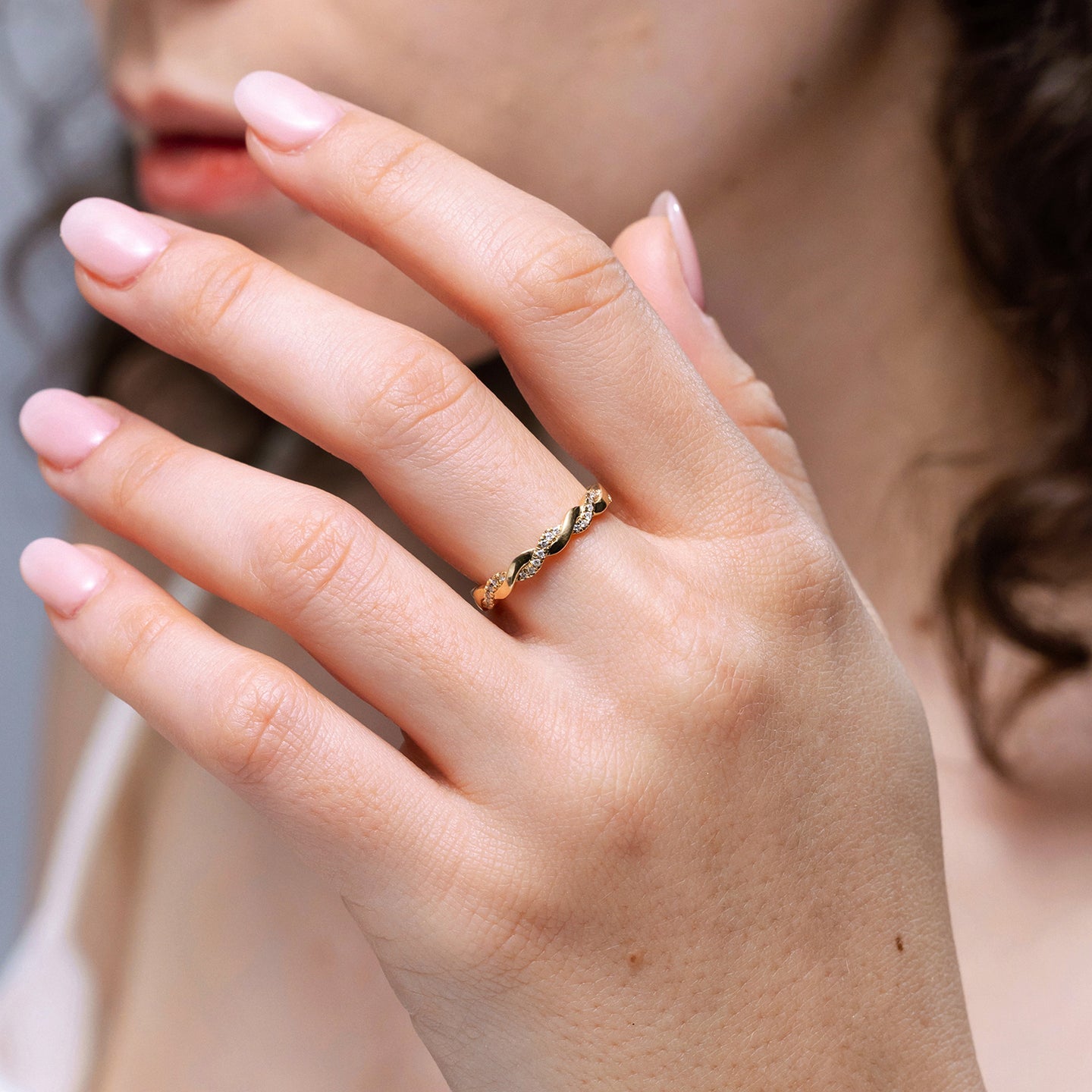 Twisted Vine Diamond Engagement & Wedding Band