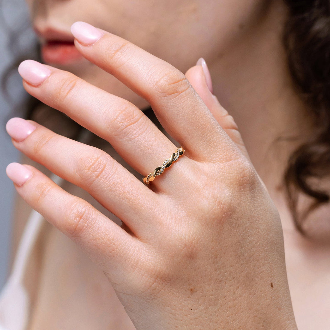 Twisted Vine Diamond Engagement & Wedding Band