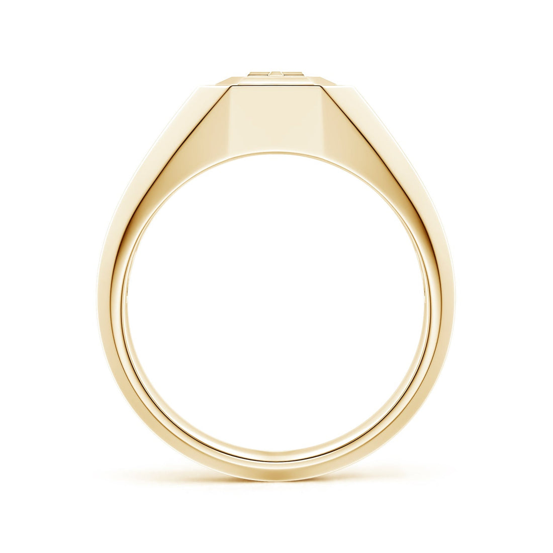 Men's Capital 'A' to 'Z' Alphabet Signet Ring