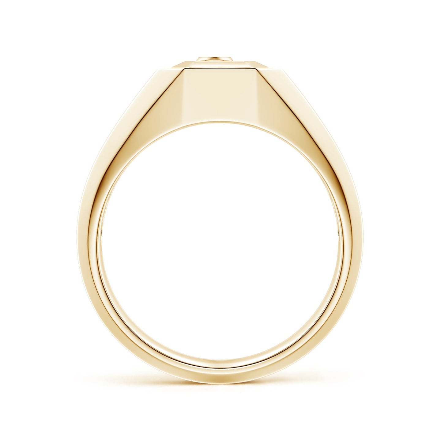 Men's Capital 'A' to 'Z' Alphabet Signet Ring