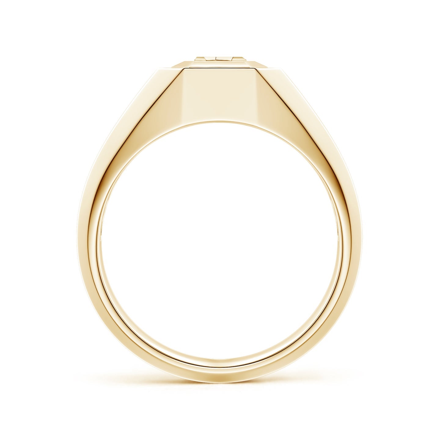 Men's Capital 'A' to 'Z' Alphabet Signet Ring